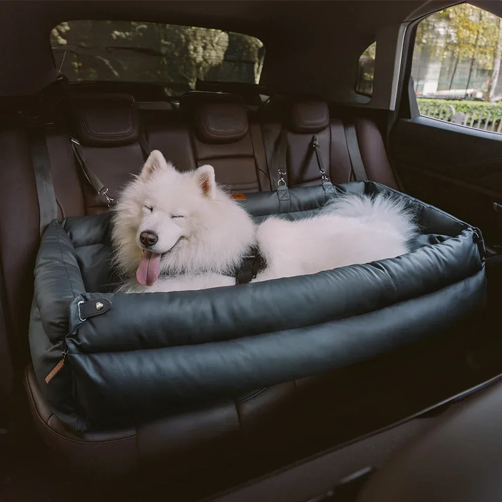 1 Portable Pet Car Seat with Stain and Scratch Protection, Easy to Clean Small to Medium Dog Travel Carrier, Pet Car Kennel