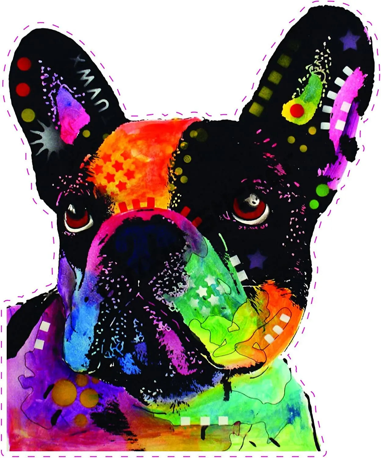 13CM Bulldog Decal Bull Terrier Car Sticker for Car Phone Bumper Decal Reflective Stickers Waterproof Car Styling Pet Dog Decal