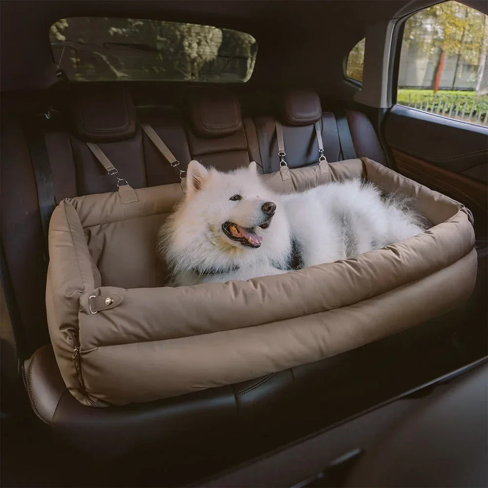 1 Portable Pet Car Seat with Stain and Scratch Protection, Easy to Clean Small to Medium Dog Travel Carrier, Pet Car Kennel
