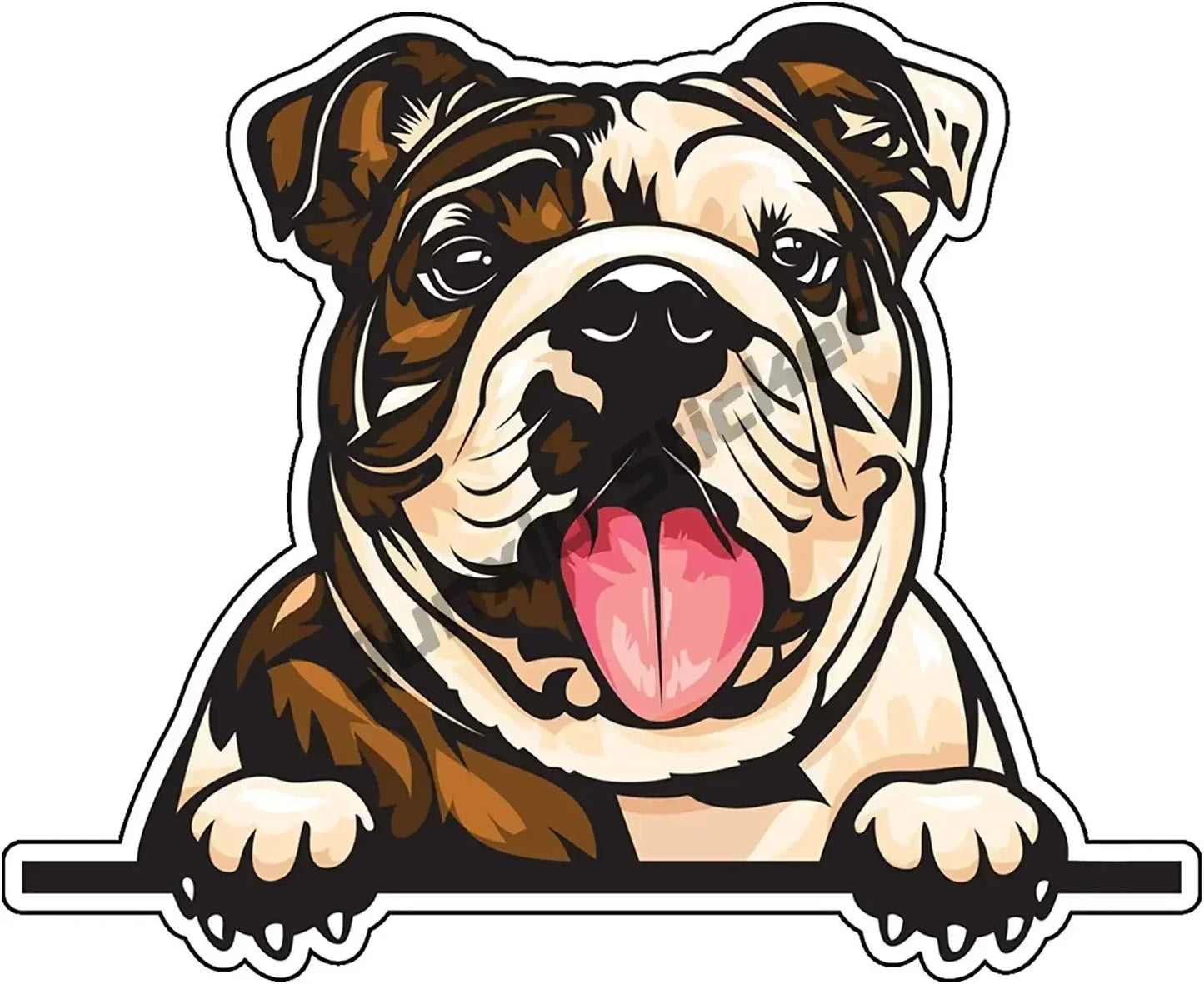 13CM Bulldog Decal Bull Terrier Car Sticker for Car Phone Bumper Decal Reflective Stickers Waterproof Car Styling Pet Dog Decal