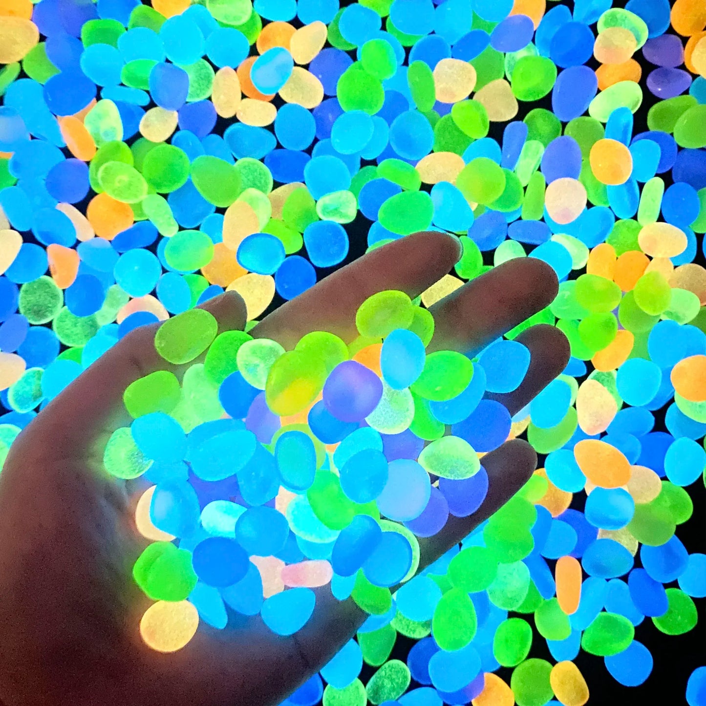 100 Pcs Luminous Rock, Stone Luminous Dark Garden Pebbles, Sidewalk Fish Tank Decoration, Aquariums, Fish Tanks loom
