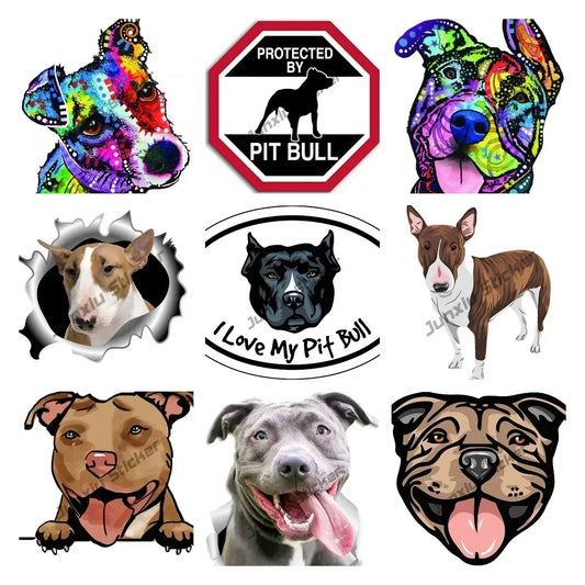 13CM Bulldog Decal Bull Terrier Car Sticker for Car Phone Bumper Decal Reflective Stickers Waterproof Car Styling Pet Dog Decal