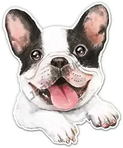 13CM Bulldog Decal Bull Terrier Car Sticker for Car Phone Bumper Decal Reflective Stickers Waterproof Car Styling Pet Dog Decal