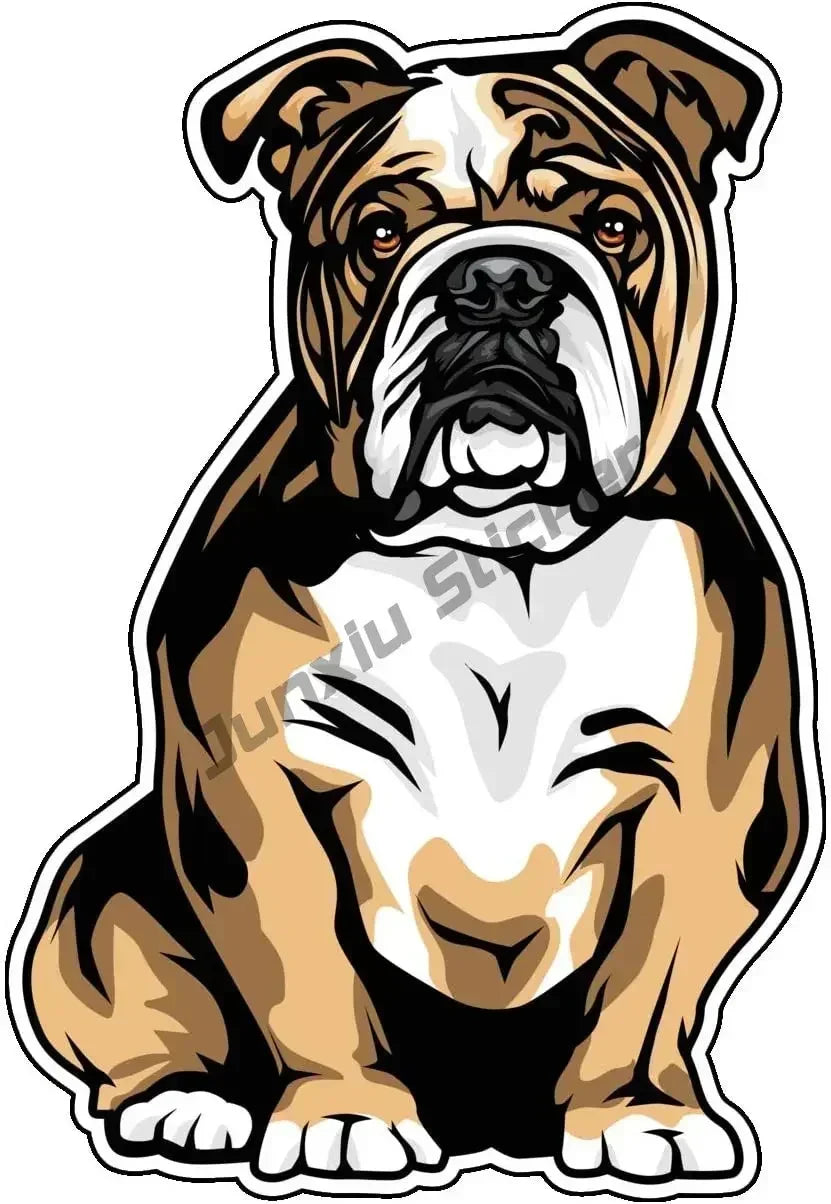13CM Bulldog Decal Bull Terrier Car Sticker for Car Phone Bumper Decal Reflective Stickers Waterproof Car Styling Pet Dog Decal