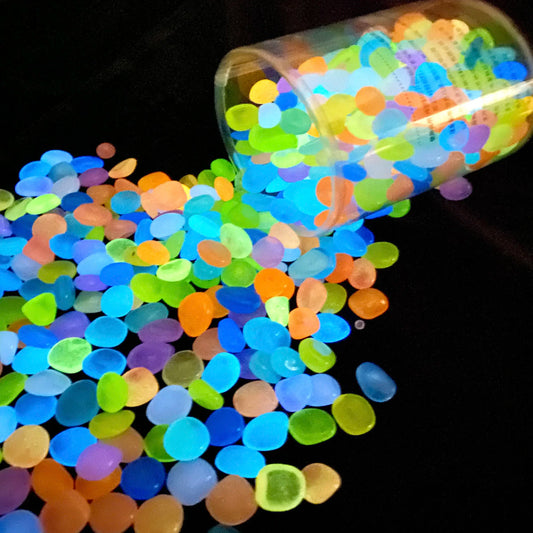 100 Pcs Luminous Rock, Stone Luminous Dark Garden Pebbles, Sidewalk Fish Tank Decoration, Aquariums, Fish Tanks loom