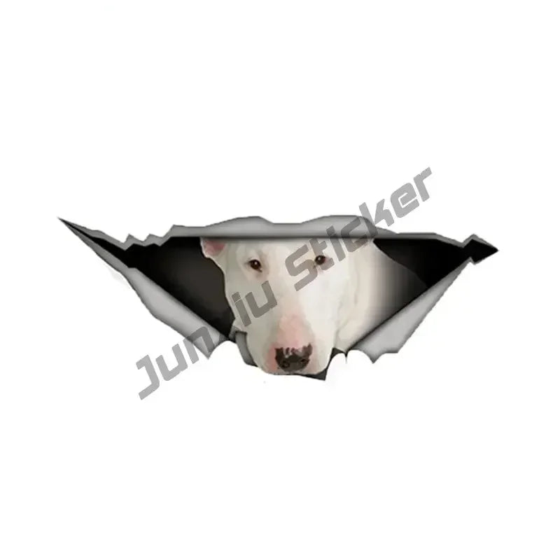 13CM Bulldog Decal Bull Terrier Car Sticker for Car Phone Bumper Decal Reflective Stickers Waterproof Car Styling Pet Dog Decal