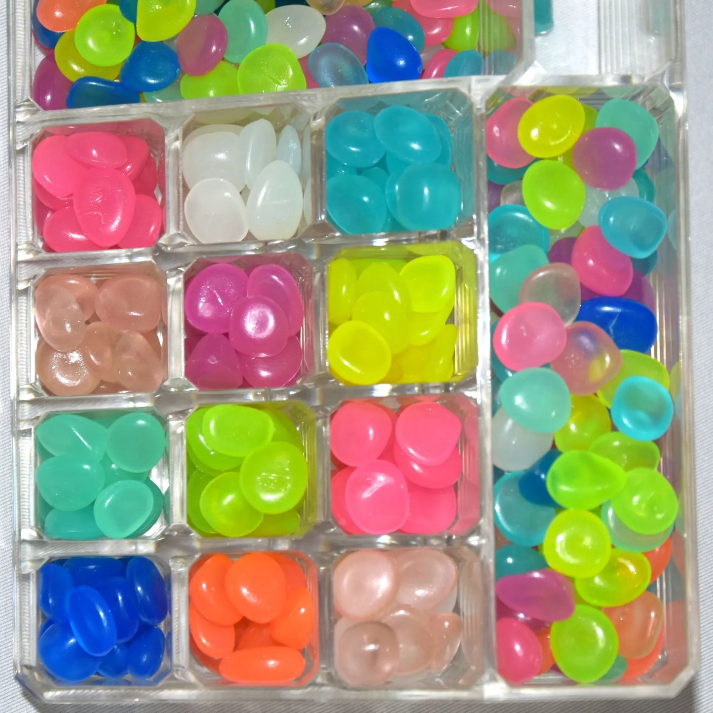 100 Pcs Luminous Rock, Stone Luminous Dark Garden Pebbles, Sidewalk Fish Tank Decoration, Aquariums, Fish Tanks loom