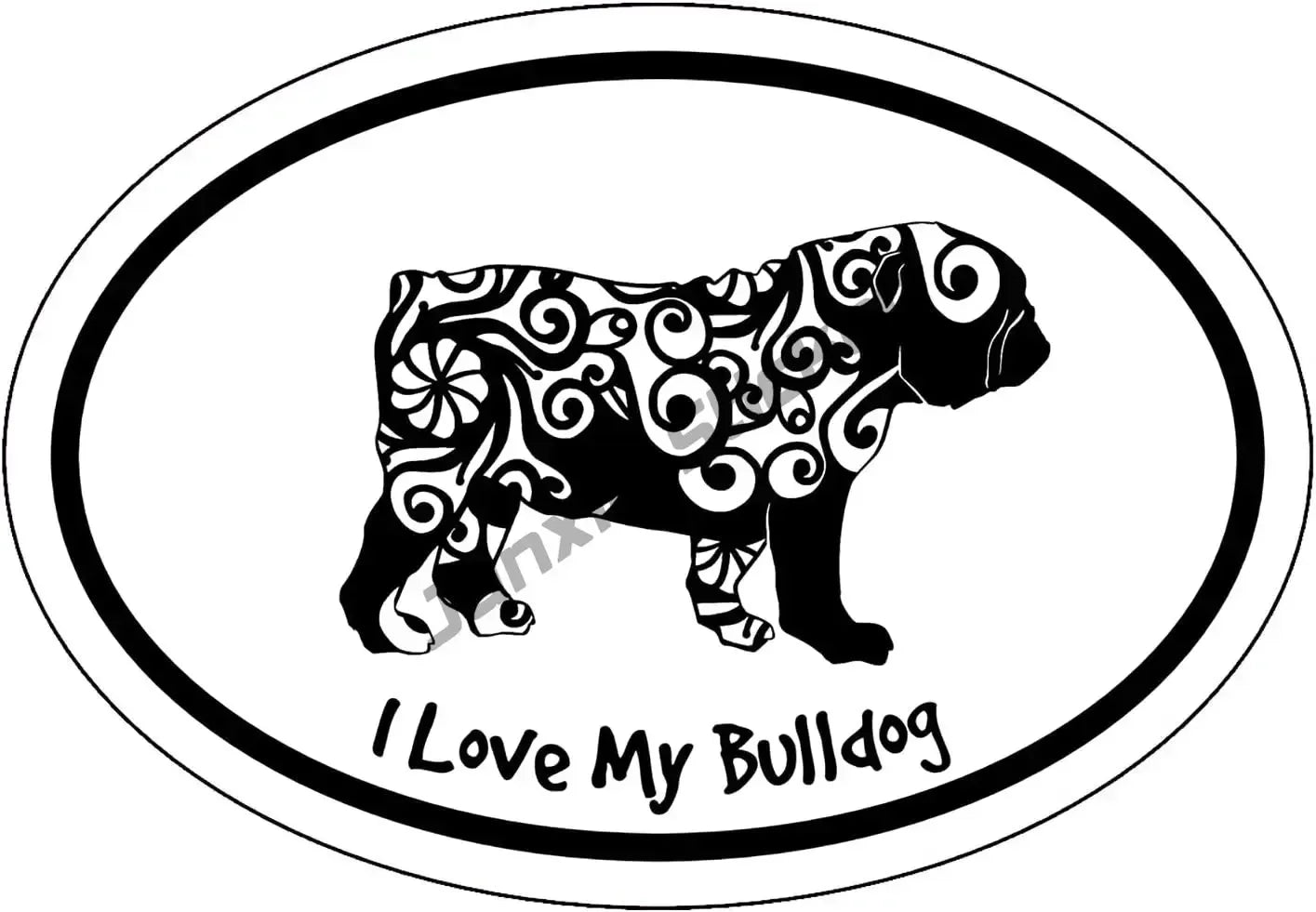 13CM Bulldog Decal Bull Terrier Car Sticker for Car Phone Bumper Decal Reflective Stickers Waterproof Car Styling Pet Dog Decal
